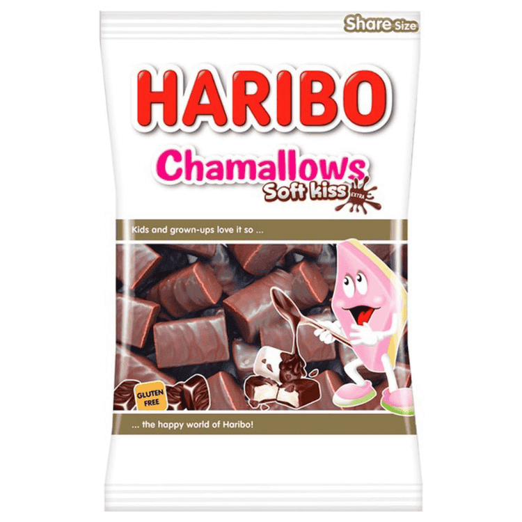 [EU] Haribo Chamallows Soft Kiss Milk Chocolate Coated [175g]