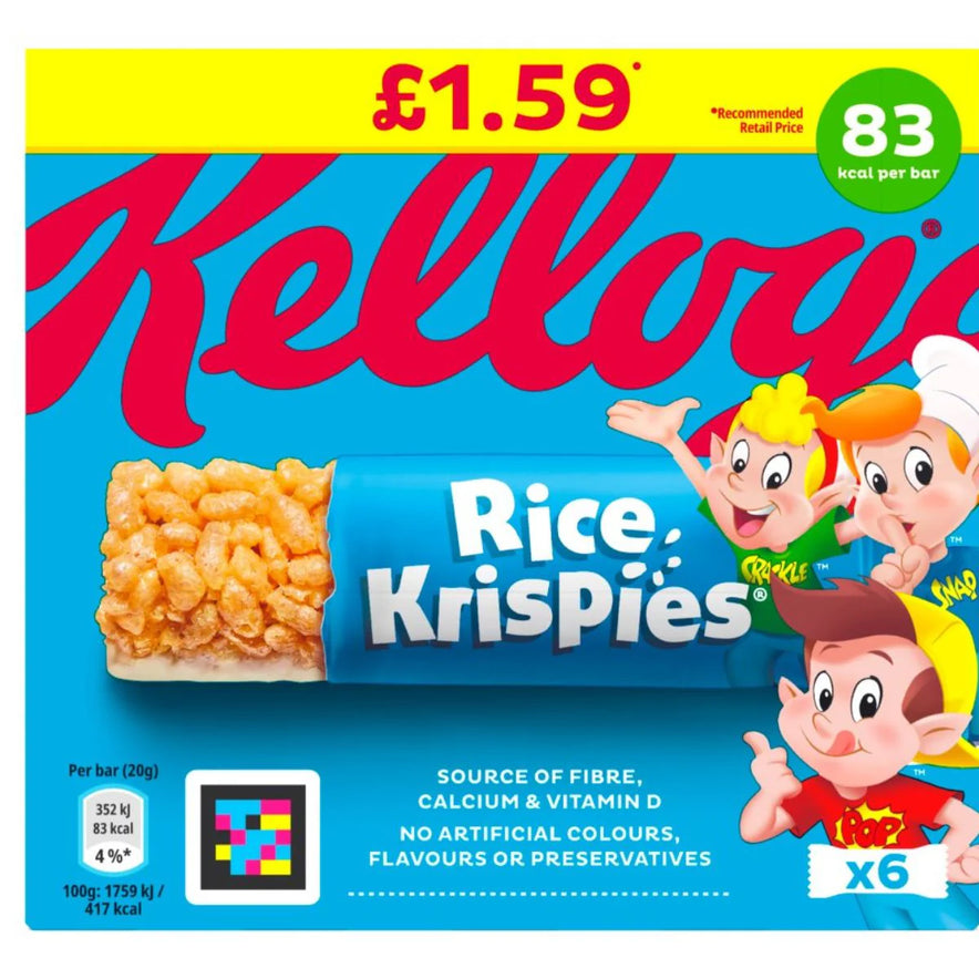 Kelloggs Rice Krispies Bars [6 Pack]