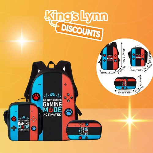 Nintendo switch controller backpack set of 3