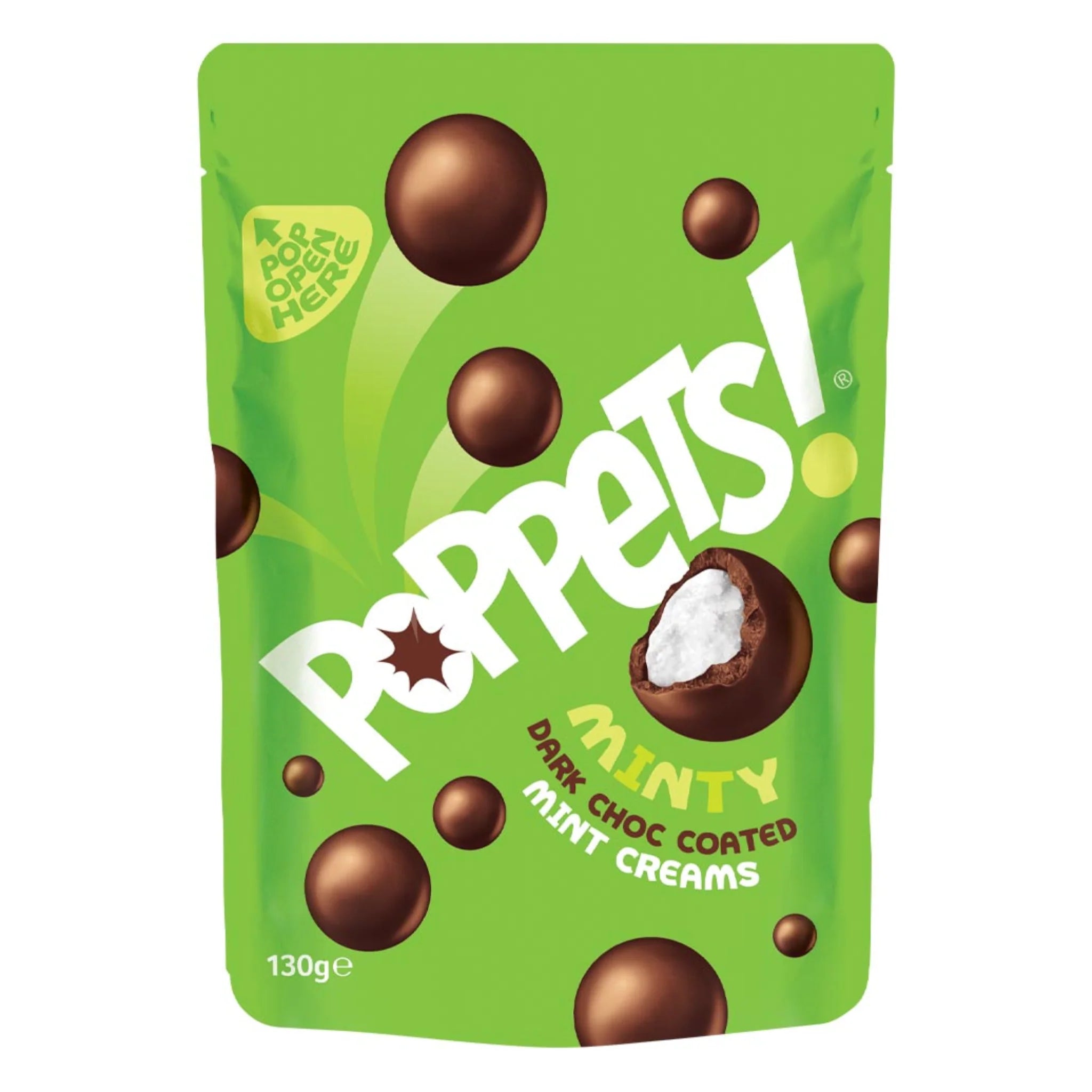 Poppets Dark Chocolate Mint Flavour [130g]