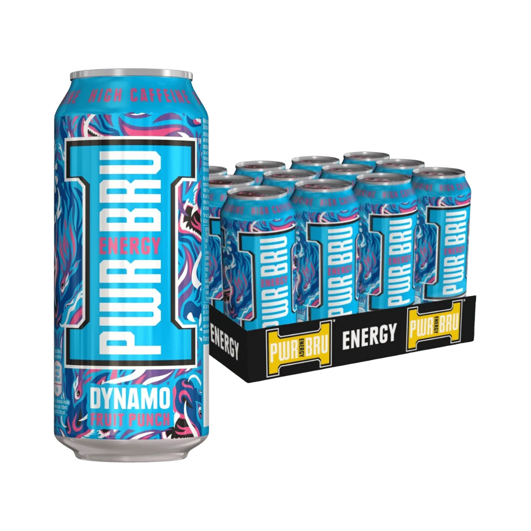 [FULL CASE] Pwr Bru Energy Dynamo Fruit Punch [12x500ml]