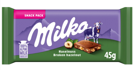 [EU] Milka Broken Hazelnut [2x45g]
