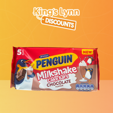 McVities Penguin Milkshake Cake Bar Chocolate [120g]