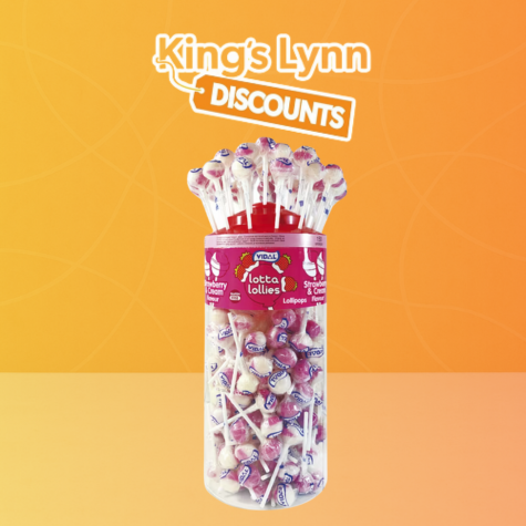 Vidal Lollipops Strawberries & Cream [150 Pack]