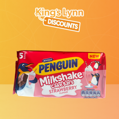 McVities Penguin Milkshake Cake Bar Strawberry [120g]