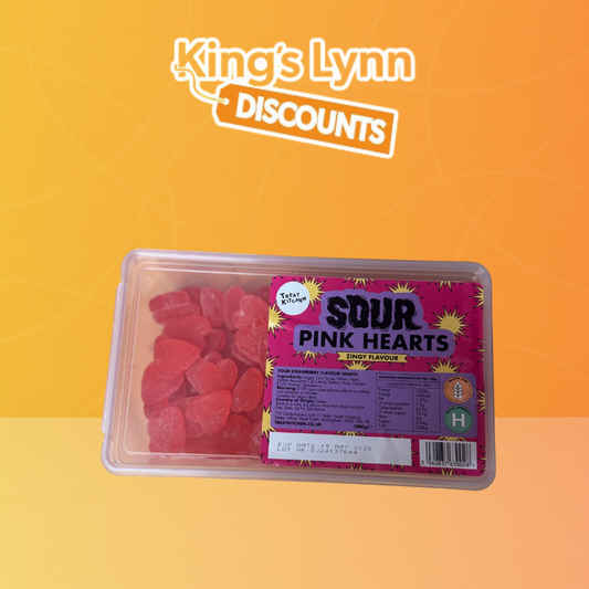 Treat Kitchen Sour Strawberry Hearts [1KG]