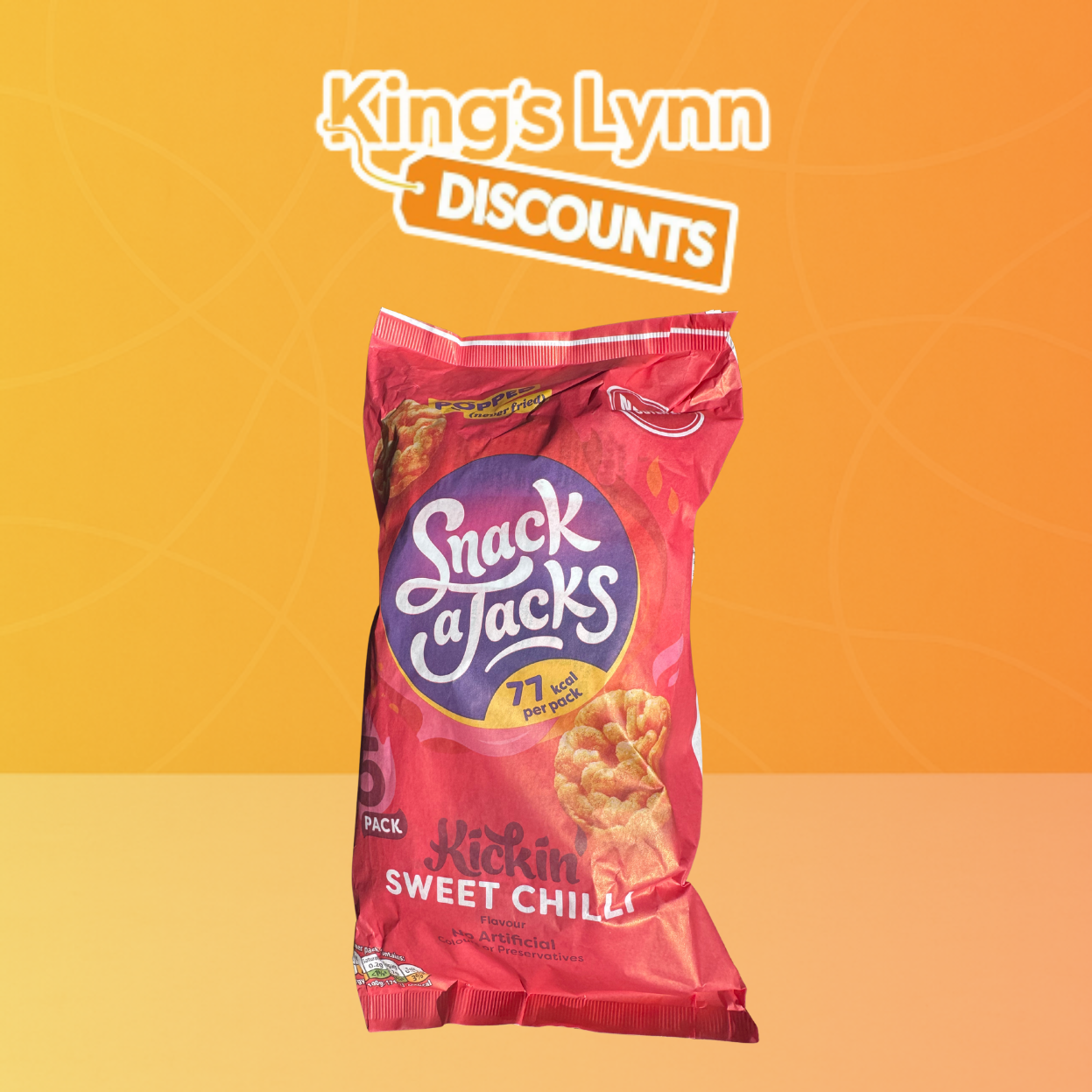 Snack A Jacks Kickin' Sweet Chilli [5 Pack]
