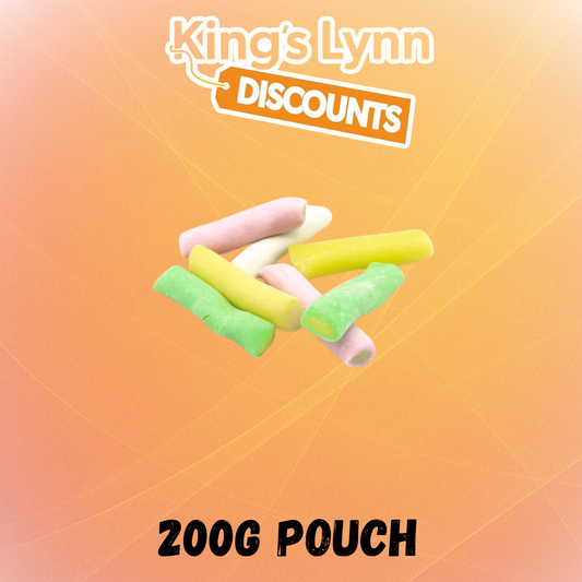 [200G Pouch] Vidal Rhubarb & Custard Tubes [200g]