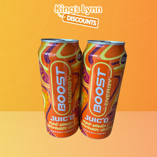 Boost Blood Orange & Raspberry Energy Drink [2x500ml]
