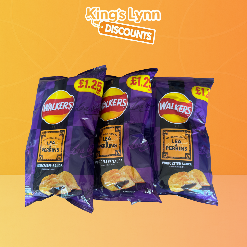 Walkers Lea & Perrins Worcester Sauce [3x70g]