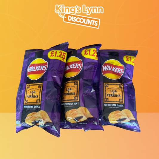 Walkers Lea & Perrins Worcester Sauce [3x70g]