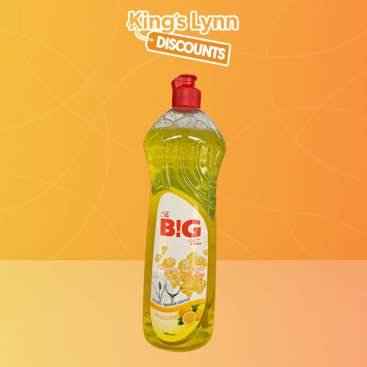 The Big Value Washing Up Liquid Lemon [1L]