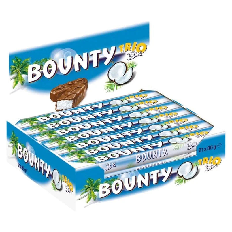 [FULL BOX] Bounty Trio Coconut Original [21x85g]