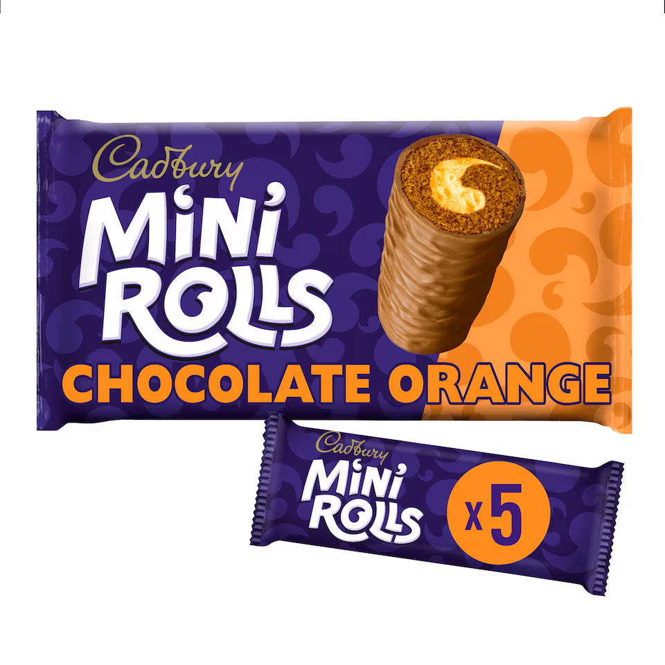 Cadbury Mini Rolls Orange Flavour [5 Pack]