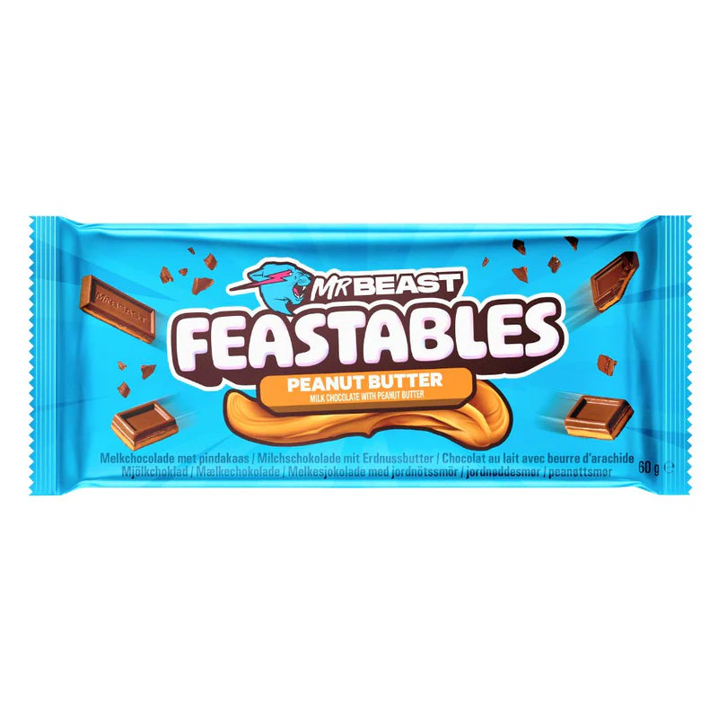 [FULL BOX] Mr Beast Feastables Peanut Butter Bars [24x35g]