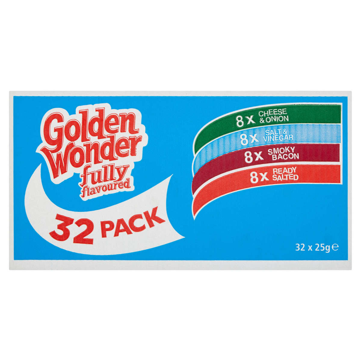 [FULL BOX] Golden Wonder 32 Big Variety Box [32x25g]