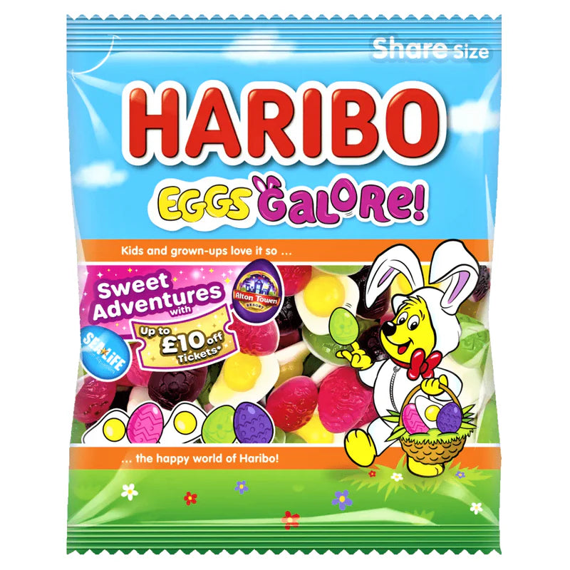 Haribo Eggs Galore Share Bag ]2x140g]