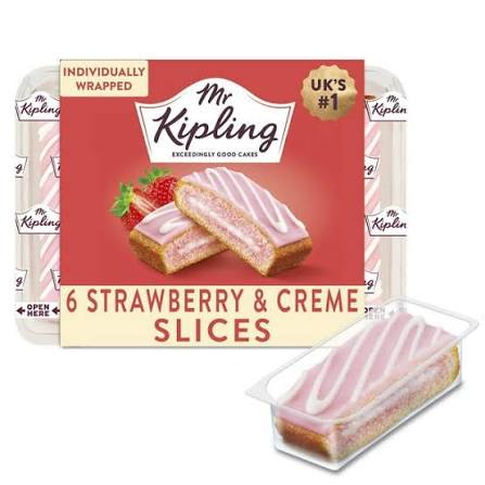 Mr KiplIng Strawberry & Cream Slices [6 Pack]