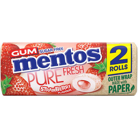 Mentos Pure Fresh Duo Pack Strawberry Flavour [2x30g]