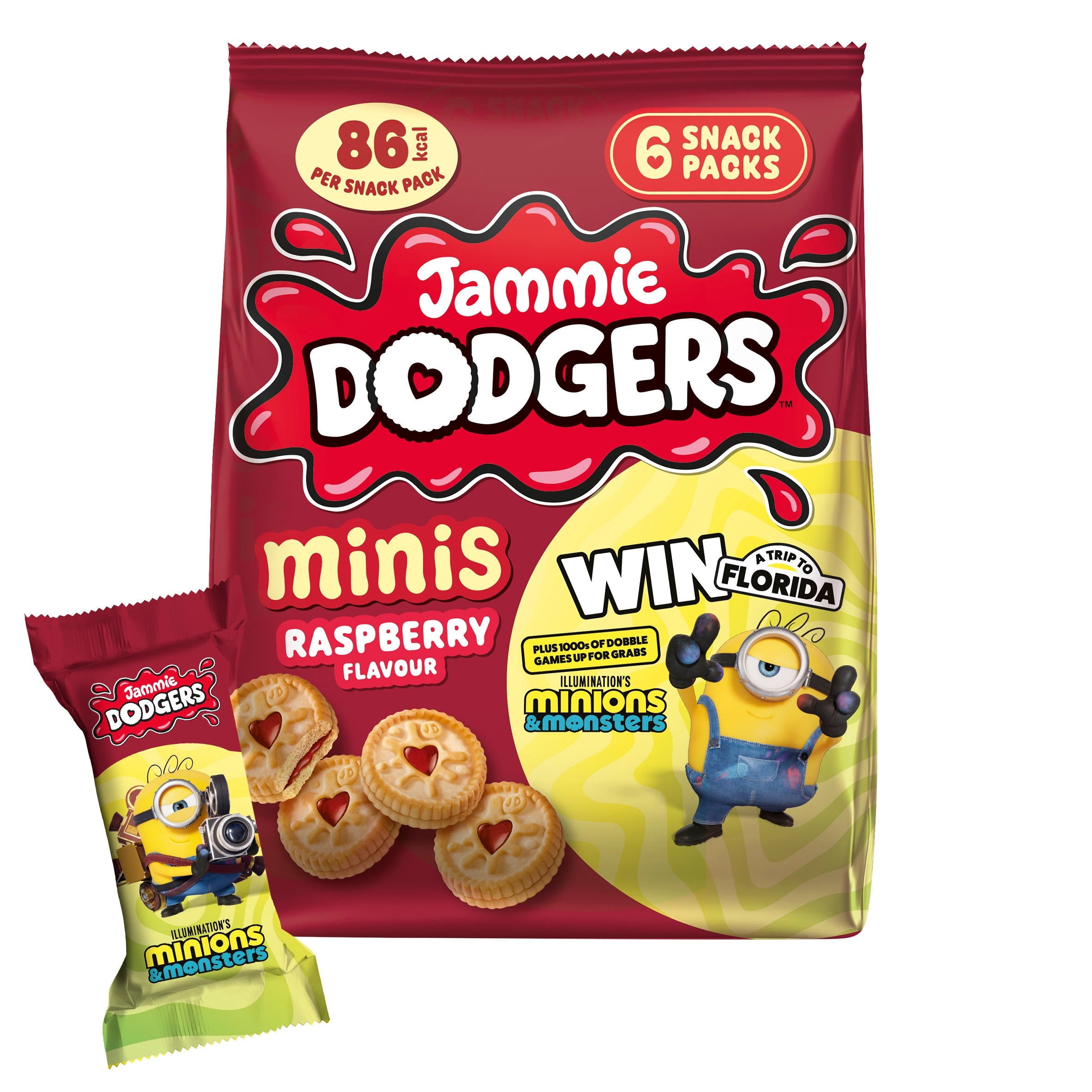 Jammie Dodgers Minis Raspberry [2x6 Pack]