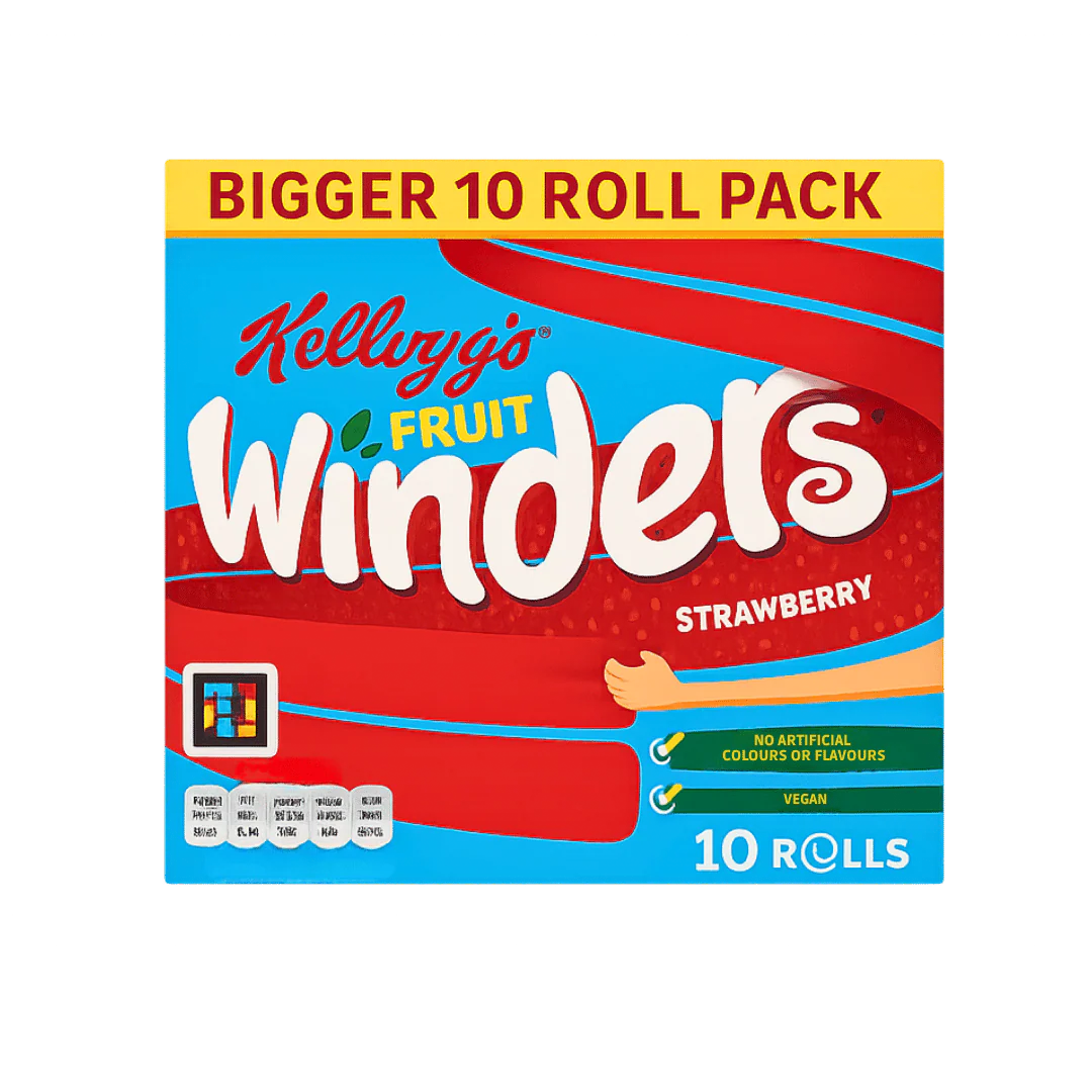 Kelloggs Fruit Winders Strawberry Rolls [10x17g]