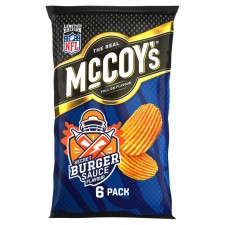 McCoys Secret Burger Sauce Flavour Crisps [6 Pack]