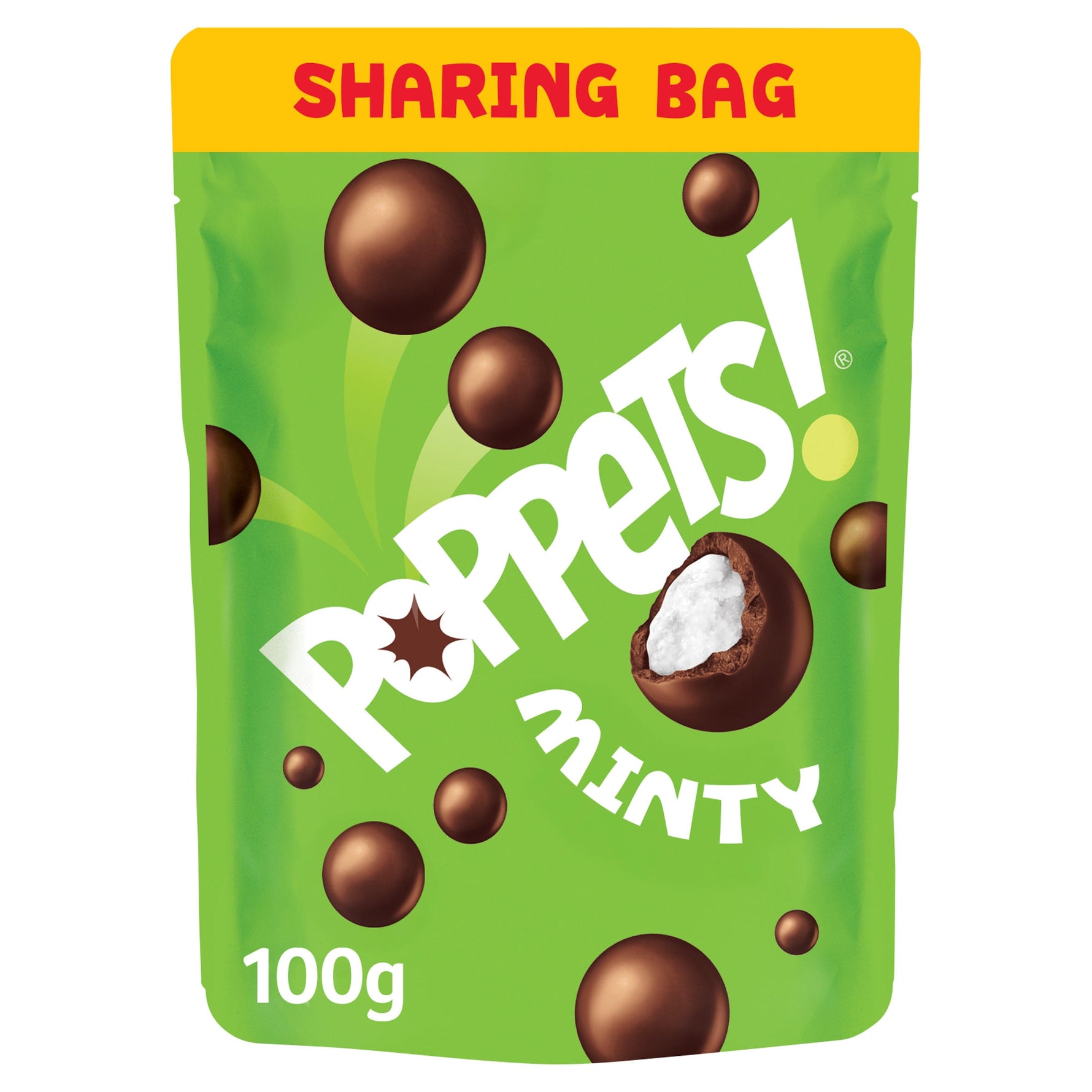 Poppets Minty Dark Chocolate Coated Mint Creams [100g]