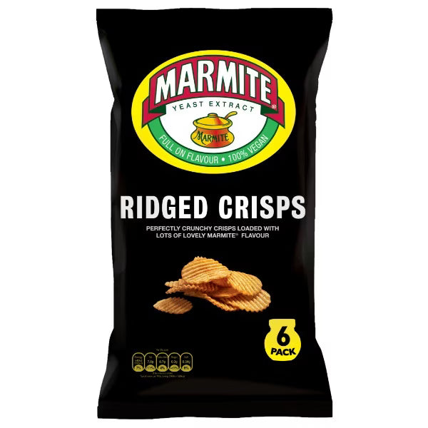 Marmite Ridge Crisps [6 Pack]