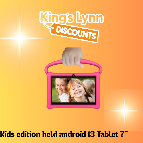7-inch Tablet, Android 13 Kids Tablet, Hand-out, 32GB ROM Pink