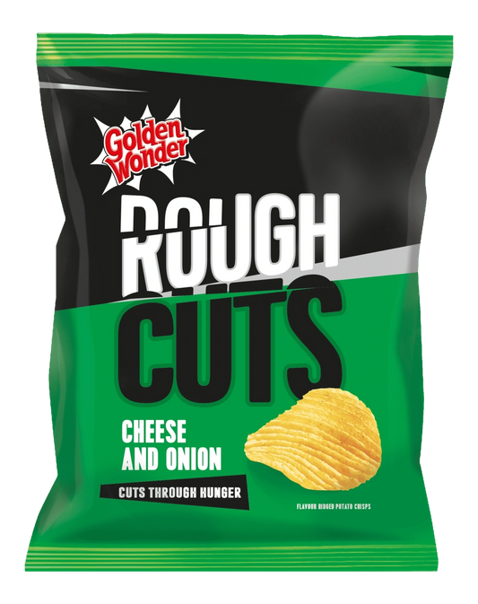 Golden Wonder Rough Cuts Cheese & Oninon [12x47.5g]