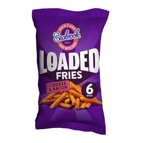 Seabrook Fries Cheese & Bacon Flavour [2x6 Pack]