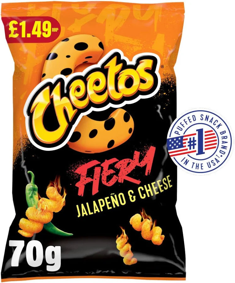 Cheetos Fiery Jalapeno & Cheese [2x70g]