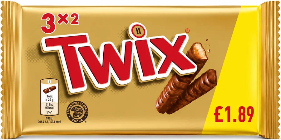 Twix Original Milk Chocolate [3 Pack]