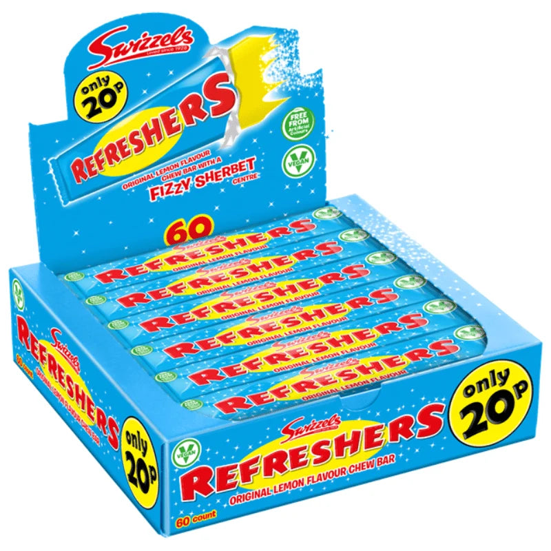 [FULL BOX] Swizzles Refreshers Original Chew Bars [60x18g]