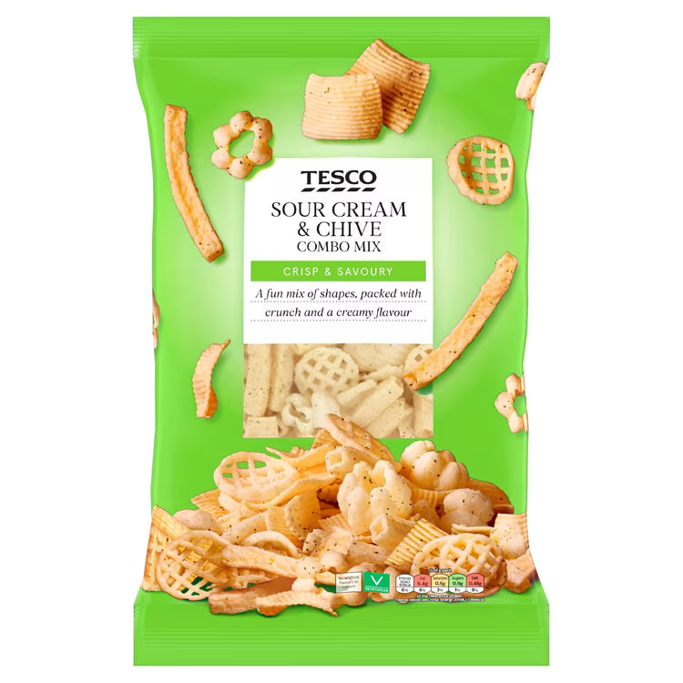 Tesco Sour Cream & Onion Flavour Combo Mix [2x150g]