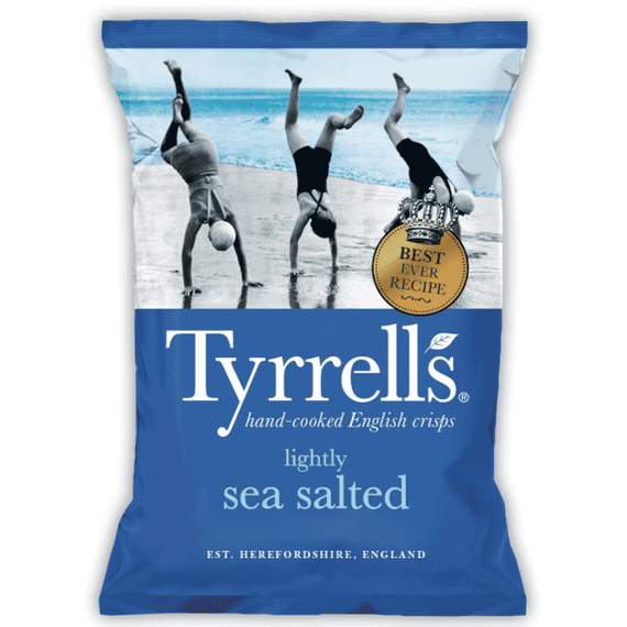 [FULL BOX] Tyrells Lightly Salted Crisps [24x40g]