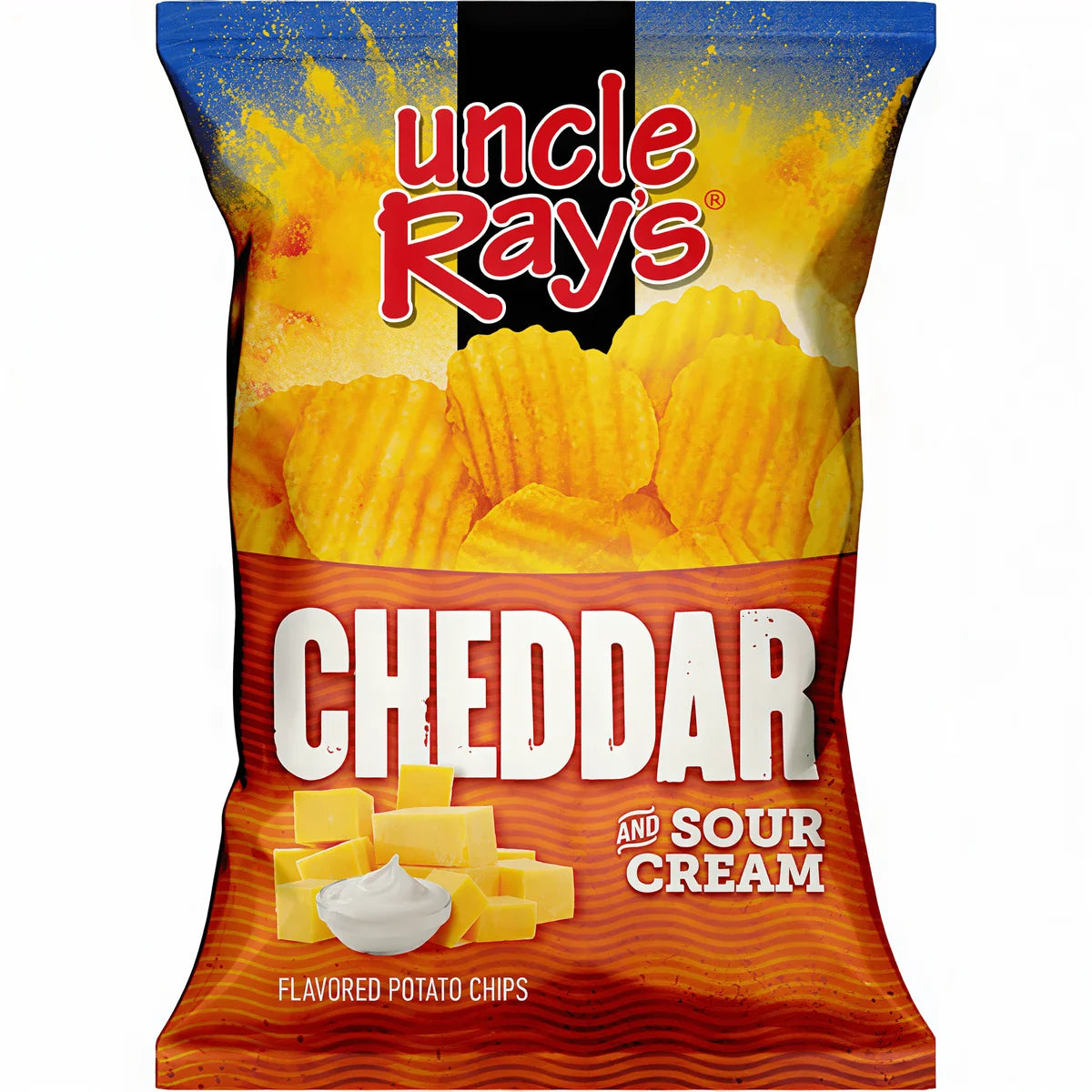 [USA] Uncle Ray's Cheddar & Sour Cream Potato Chips [227g]